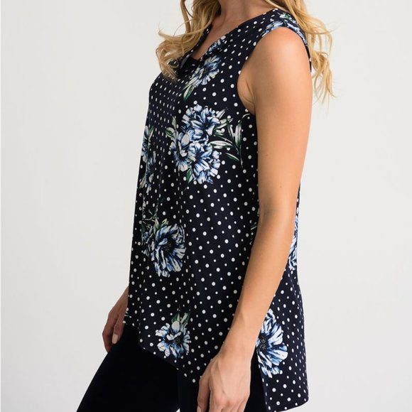Joseph Ribkoff Midnight-Multi Tunic Tank - Picture 3 of 4